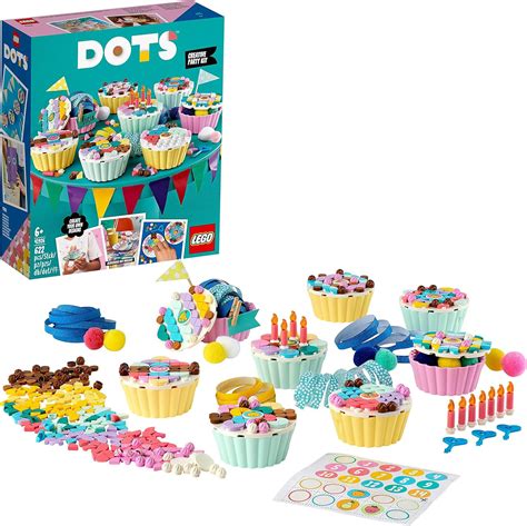 Buy LEGO 41926 DOTS Creative Party Kit with Cupcakes, Birthday Gift Set ...