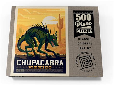 Buy Mythical Creatures: Chupacabra, Vintage Poster - Premium 500 Piece ...