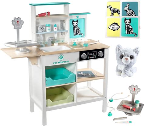 Svan Vet Center Pretend Pet Hospital Playset- Wooden India | Ubuy
