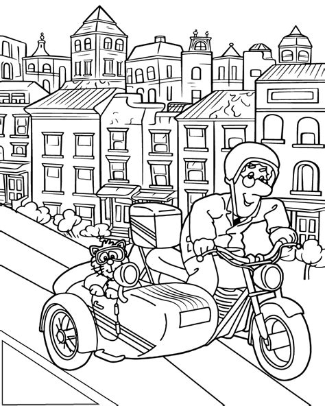 Postman Coloring Pages 的图像结果