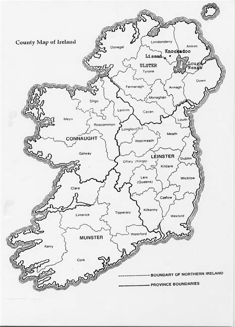 Northern Ireland County Map