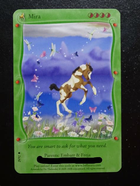 Bella Sara Baby Bella Trading Cards- Choose a Card | eBay