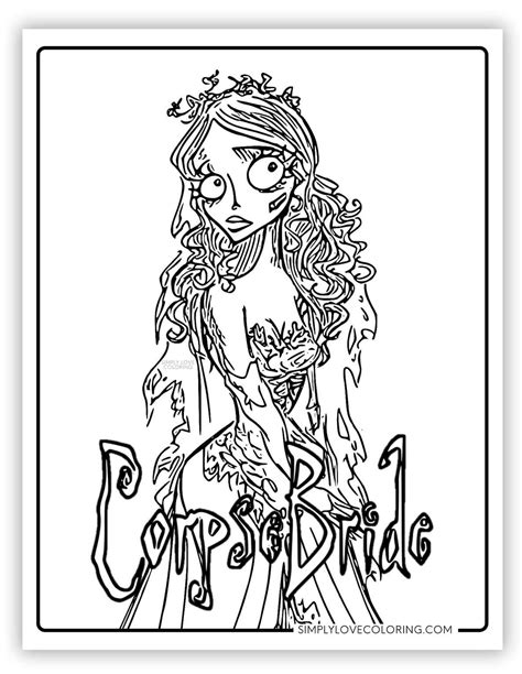 Image result for Corpse Bride Coloring Printable Pages