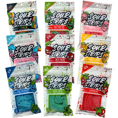 Rainbow Sour Candy Strips