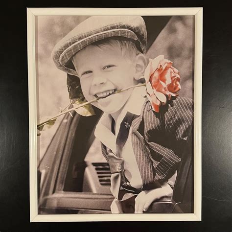 Kim Anderson junger Mann mit Rose im Bilderrahmen (Neu (gemäss ...