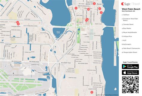 Map Of Downtown West Palm Beach