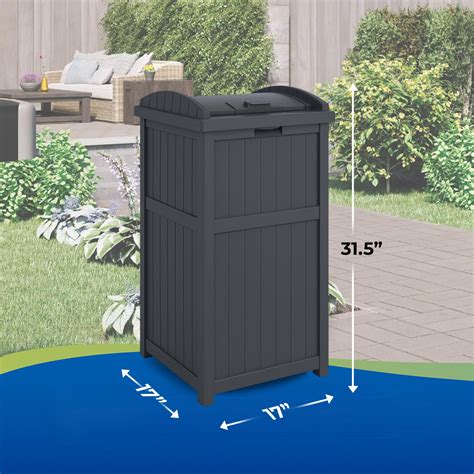 Suncast Hideaway Trash Can Replacement Lid at Trent Ragland blog