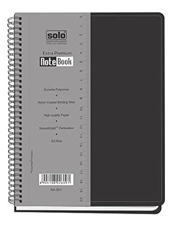 Solo NA- 501 Premium Note Book (160 Pages) A5 - Black : Amazon.in ...