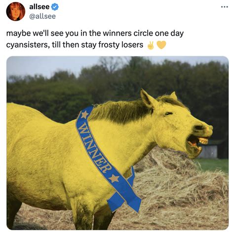 maybe we'll see you in the winners circle one day cyansisters, till ...