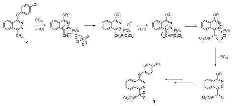 Dichloro{4-(4-chlorophenoxy)phthalazin-1-yl} methylphosphonic dichloride