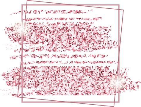 pink rose gold glitter frame banner 12958302 PNG