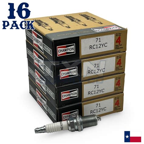 Champion RC12YC Copper Plus 71 Small Engine Spark Plug - 16 Spark Plugs ...