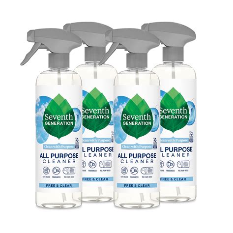 Seventh Generation Multi-Surface Spray, Biodegradable Cleaner, Free ...