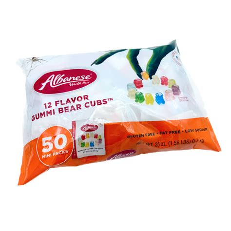Albanese 12 Flavor Gummi Bear Cubs - 25oz / 50ct – Blair Candy Company