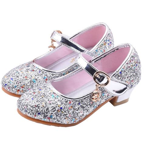 Toddler Kids Girls Dress Shoes Wedding Party Heels Princess Shoes ...
