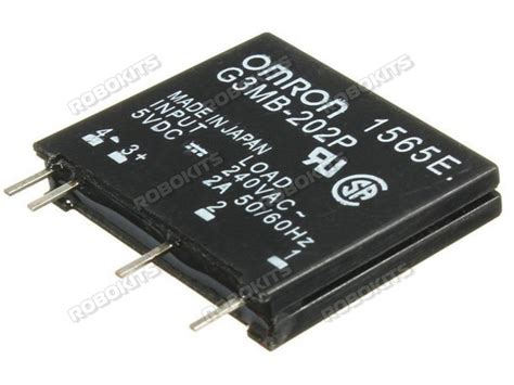 Solid State Relay Omron G3MB-202P 5VDC In, 240VAC 2A Out Solid State ...