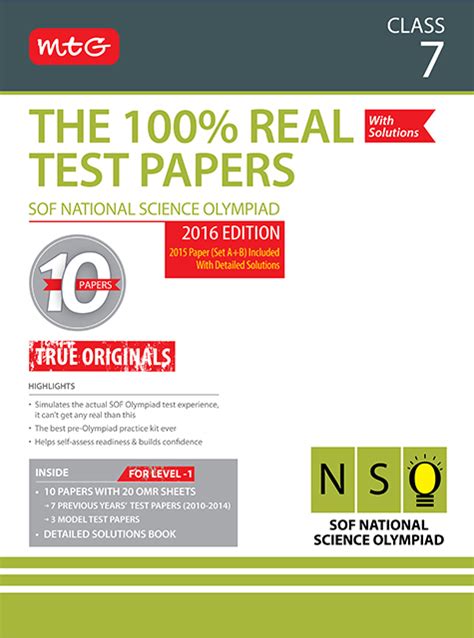 Books for National Science Olympiad Class 7 | Science Olympiad ...