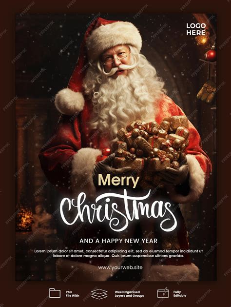 Top 35+ Free Christmas Psd Merry Christmas