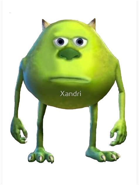 "Bruh Mike Sully face swap meme" Art Board Print for Sale by Xandri ...