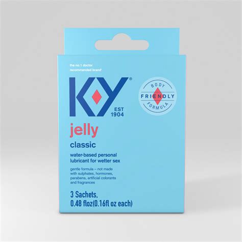K-Y Jelly Sachet 3pk - Paradise Marketing