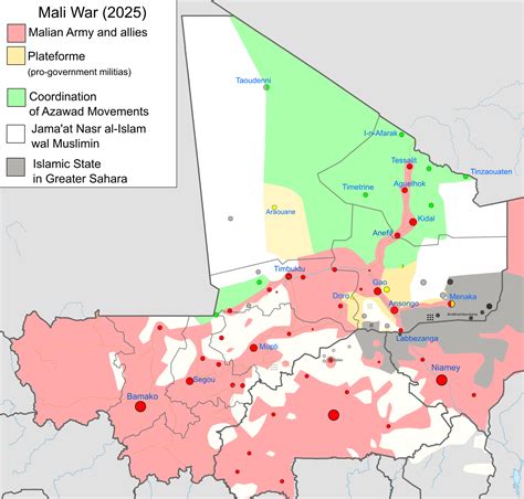 Mali Map - Guide of the World