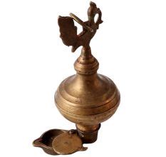 Mayur South Indian Oil Lamp Bronze Urli | Bronze Oil Lamps | Indianshelf.in