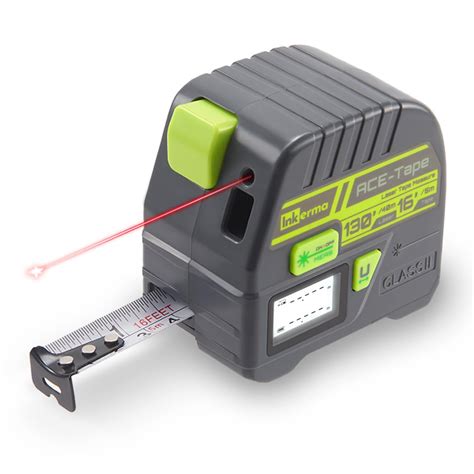 2-in-1 Laser Tape Measure, Inkerma 130Ft/40m Laser Measurement Tool ...