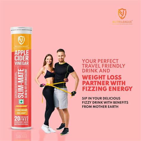 Buy Slim-Mate (Slim & Fit) Effervescent | Apple Cider Vinegar with ...