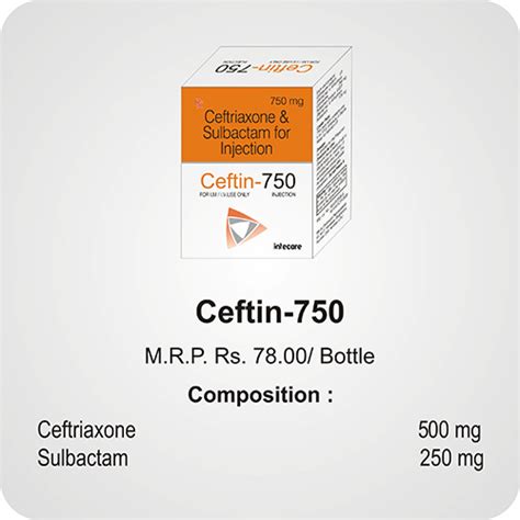 Ceftin 750 Injection Medibyte A Division of Dr. Kumars Pharmaceuticals
