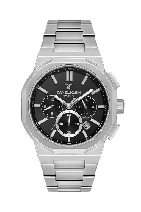 Black Exclusive Men Watch with Metallic Strap – Daniel Klein