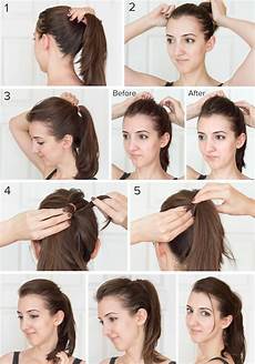 Bump Ponytail Hairstyle by My Minimal Summer Haircare Routine Up Do Hairstyle Bump Ponytail Hairstyle