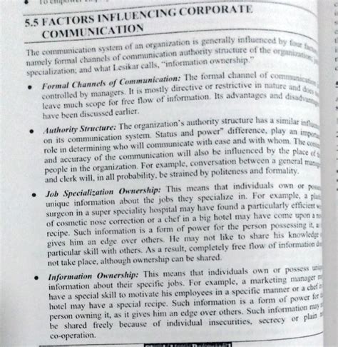 Factors influencing Corporate communication - 5. FACTORS INFLUENCING ...