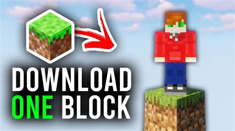 How to Get the One Block World in Minecraft Java 的图像结果