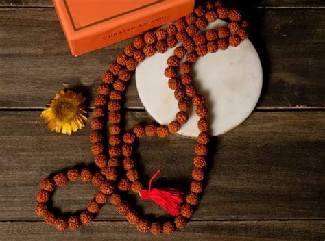 BluDiamond Mahadev Blessed रुद्राक्ष माला 108 ओरिजनल 5 मुखी Rudraksha ...