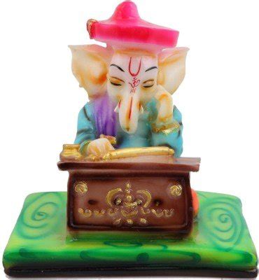 Buy Aapnocrafts Lord Ganesha As Accountant Showpiece - 15.24 cm ...