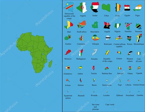 Africa All Countries Flags 的图像结果