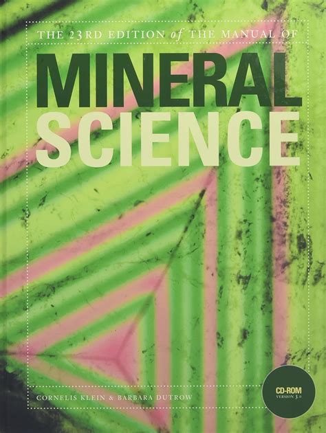 Buy Mineral Science (Manual of Mineralogy) Book Online at Low Prices in ...