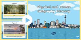 Human Geography Photo Word Mat