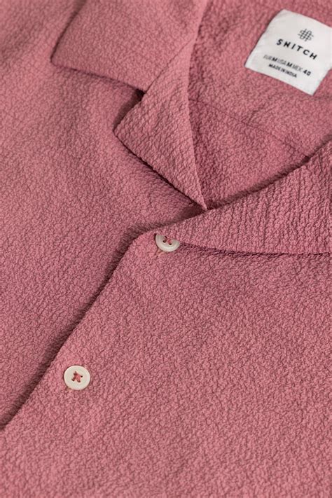 Buy Men's Squashed Crush Pink Shirt Online | SNITCH
