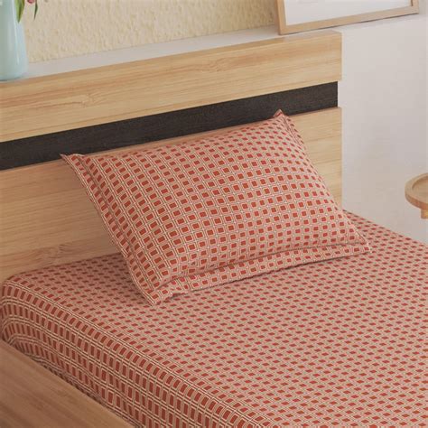 Buy Oxford Creole Cotton 144TC Printed 2Pcs Single Bedsheet Set from ...