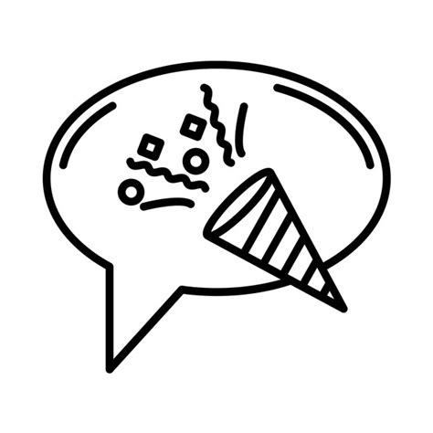 Premium Vector | Party conversation line illustration