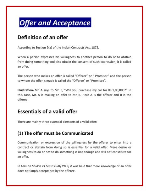 What Is A Offer
