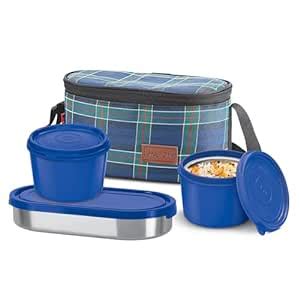 Buy Milton Decker Lunch Box with Insulated Fabric Jacket, 3 Containers ...