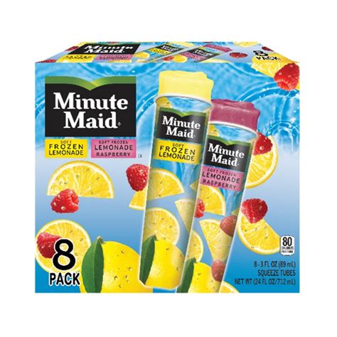 Minute Maid Soft Frozen Lemonade Lemonade, Raspberry (24 fl oz ...