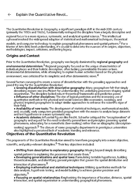 MA Essay Notes: The Quantitative Revolution in Geography Explained ...