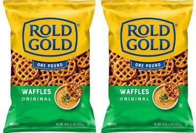 Dippable Waffle-Shaped Pretzels : Rold Gold Waffle Pretzels