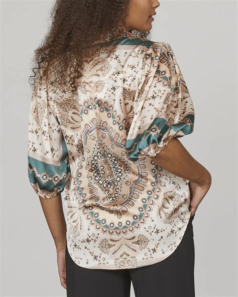 SISTERS POINT Bluse Ella SH40 - Green Paisley | Bluser og skjorter til dame | FLOYD.no