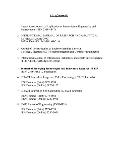 UGC-CARE Jpurnals - List of Journals International Journal of ...