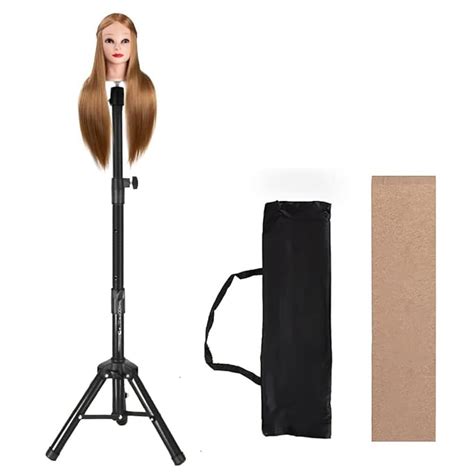 D-DIVINE 55 Inch Wig Stand Tripod Mannequin Head Stand Heavy Duty Wig ...