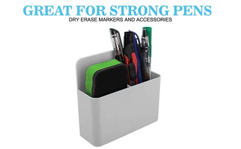 Lifekrafts Magnetic Pen Holder (Grey, Pack of 1) - Pen Pencil Marker ...